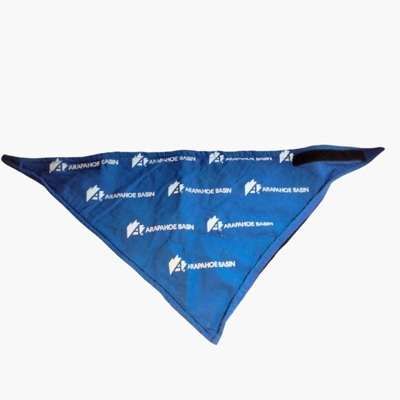 Arapahoe Basin Blue Triangle Bandana Fleece Lined Colorado Ski Snowboard - Picture 1 of 6